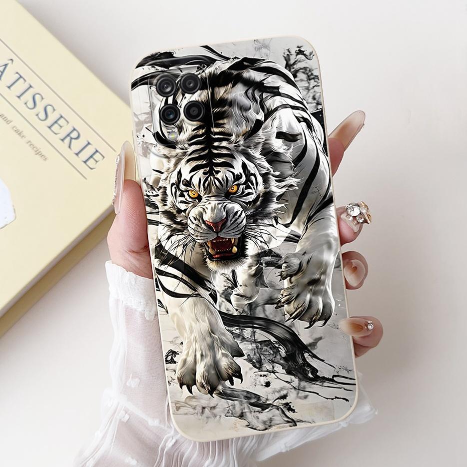 For Samsung Galaxy A12 Case SM-A125F Cute Happy Rabbit Cartoon Cover Soft TPU Phone Cases For Samsung A12 M 12 Galaxy M12 Fundas