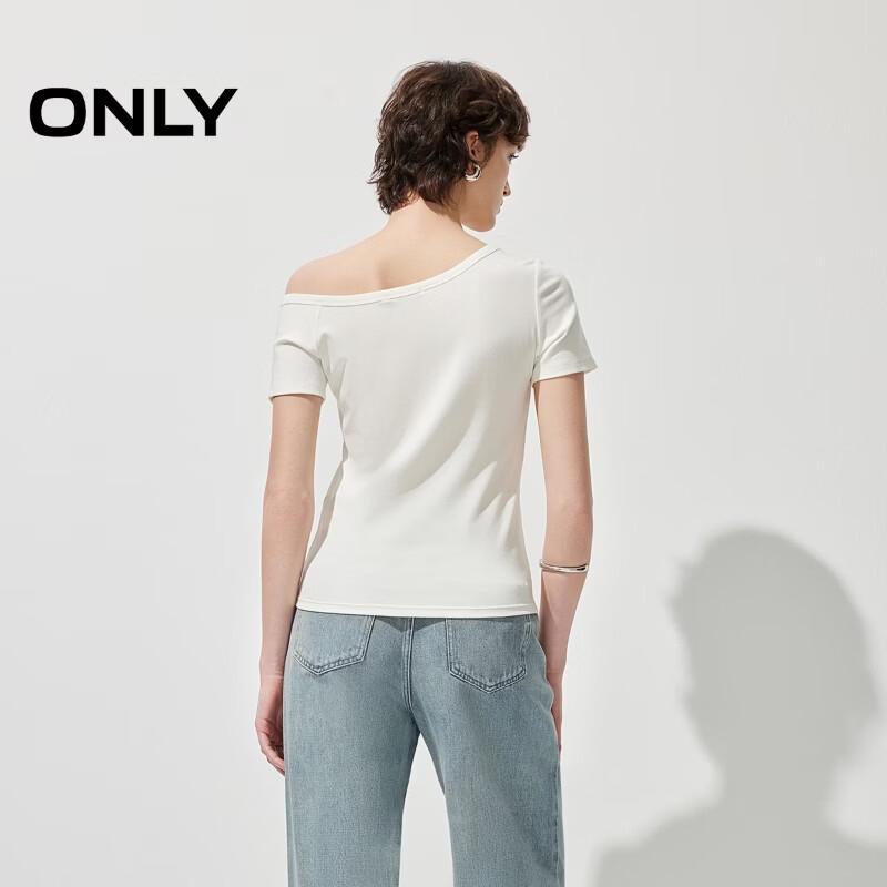 ONLY Women's Asymmetrical One-Shoulder T-shirt