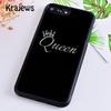 Krajews Luxury Romantic King Queen Couple Phone Case For iPhone 16 15 SE2020 14 6 7 8 plus 11 12 13 pro max Plus coque Fundas