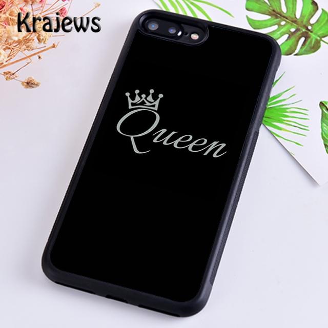 

Krajews Роскошный Романтический Чехол для Телефона Пара Король Королева Для iPhone 16 15 SE2020 14 6 7 8 plus 11 12 13 pro max Plus coque Fundas iPhone 6 6s