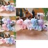 Cute And Cuddly Unicorn Plush Keychain Fluffy Pony Bag Accessory Key Holder