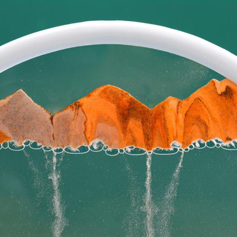 7 Inch Round Quicksand Painting 3d Moving Sand Art Picture Desktop Art Toys For Home Living Room