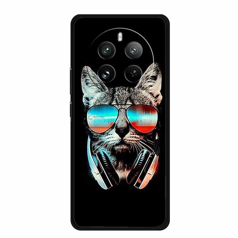 For OPPO Realme 12 4G Case TPU Animals Soft Silicone Back Cover Phone Cases For Realme12 4G Wolf Protective Original Cool Funda