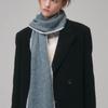 Saint Luxure Alpaca Boucle Line Muffler Cool Gray