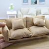 1/12 Scale Couch Model Modern Miniature Sofa Realistic Wooden Dollhouses Furniture For Bedroom Living Room