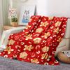 [Cozy Christmas Blanket] Cozy Christmas 1pc Flannel Throw Blanket | Lightweight All-Season Soft Warmth for Sofa, Bed, Travel
