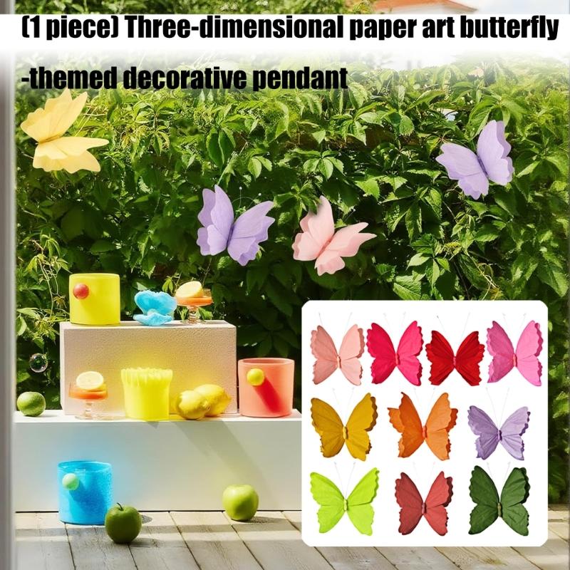 3D Paper Butterfly Wall Art Handcrafted Home Decoration For Living Room Bedroom Friendly Hanging Ornament