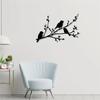 A25F-Handcrafted Iron Bird Rustic Bird Tree Wall Decor Bird On A Branch Metal Wall Art Housewarming Gift Metal Wall Sign