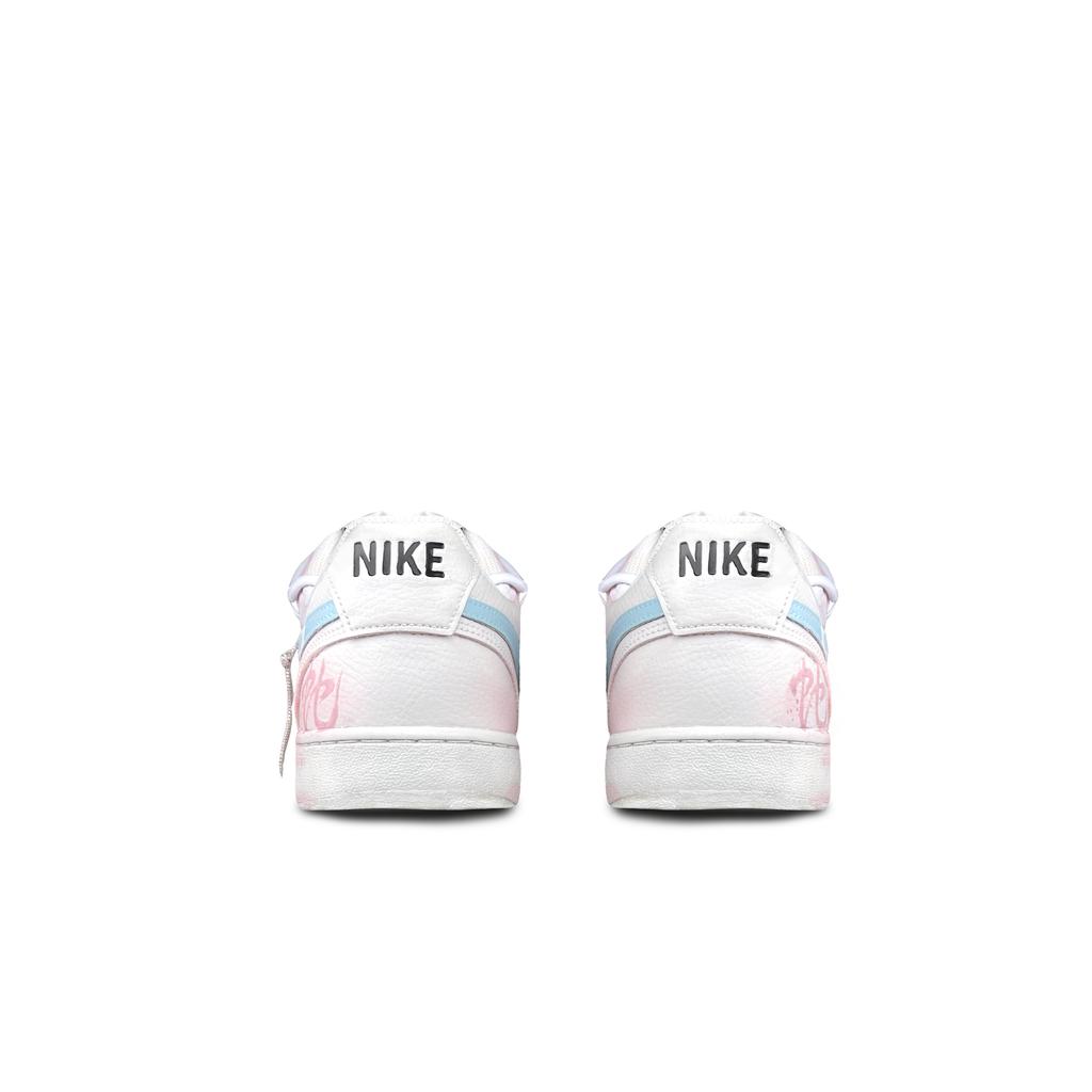 Nike Court Vision 1 Slip Resistant Abrasion Resistant Low top Skateboard Shoes Unisex Pink Blue DH2987-101(Team83-)