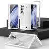 RENGZ støtsikkert hengselbeskyttelsesveske for Samsung Galaxy Z Fold 6 5 4 med pennestativ Fold5 Beskyttende filmdeksel i herdet glass