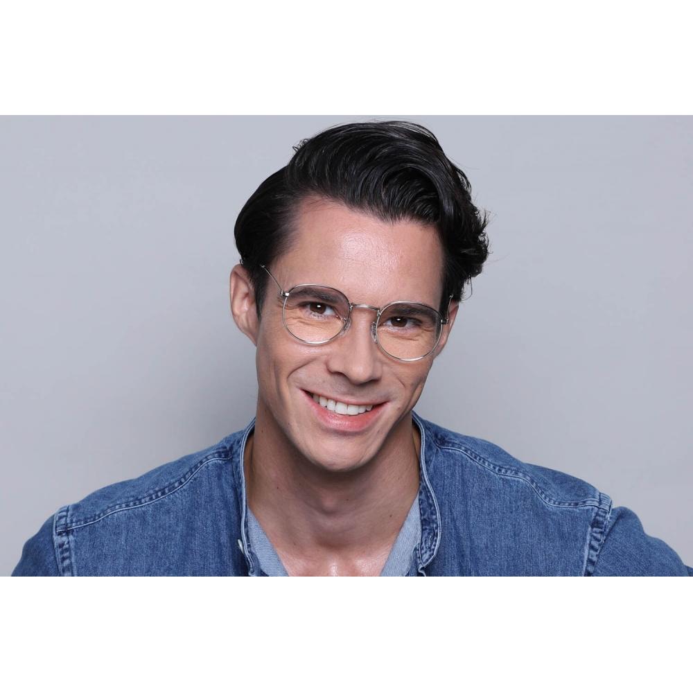 Full Rim Round Silver Smartbuy Collection Channon X3447 4 C2 Fashion Unisex Eyeglasses