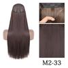 XINRAN Moda Damska Kolor Ombre Niewidoczny Długi Doczepiany Włos Syntetyczny Włókno Długie Falowane Ombre Cosplay Codzienne Noszenie Bez Klipsów Przedłużanie Włosów