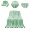 Decorative Blanket Tissue with A Gentle Welcoming Ball 39.37 Inx41.34 Inches for Women