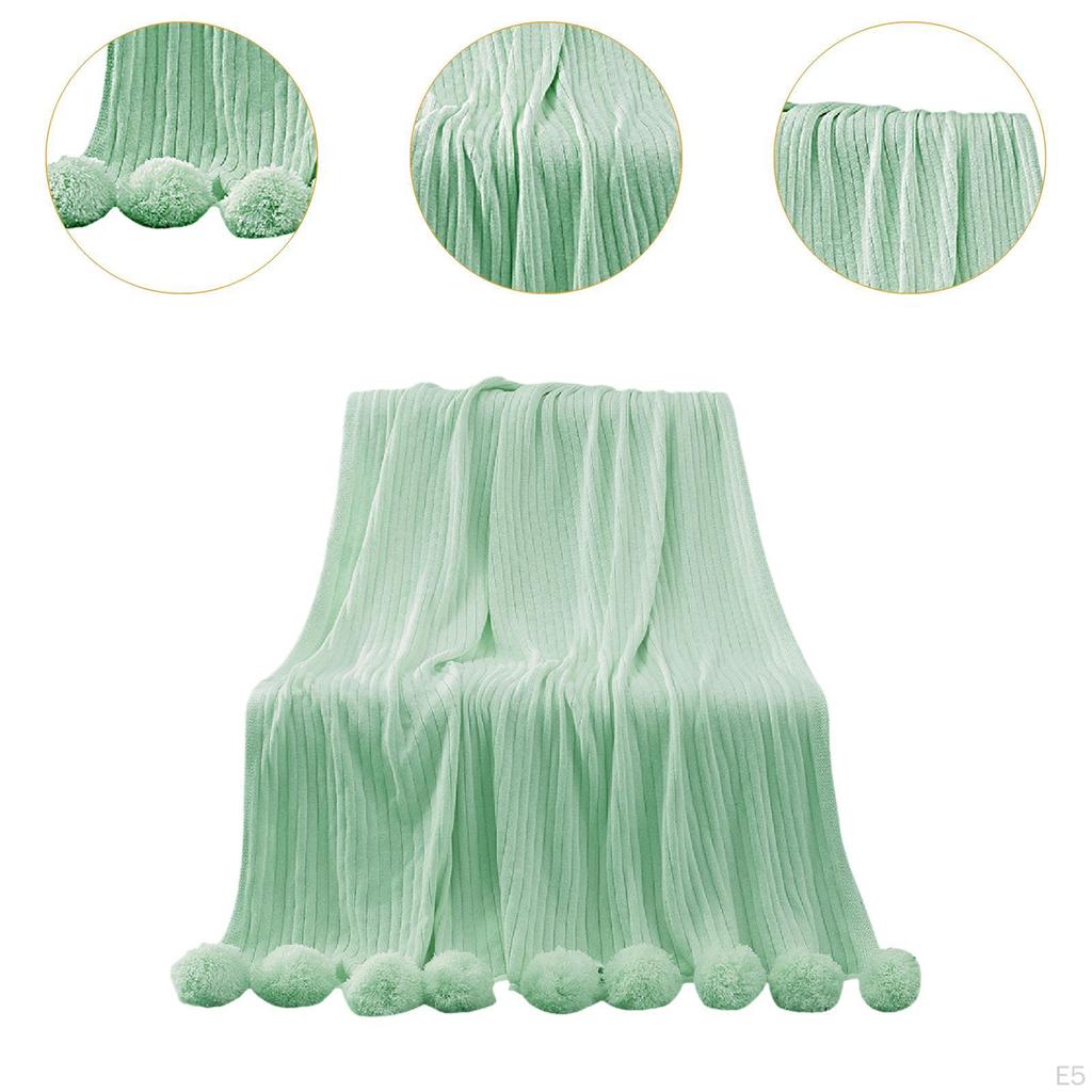 Decorative Blanket Tissue with A Gentle Welcoming Ball 39.37 Inx41.34 Inches for Women