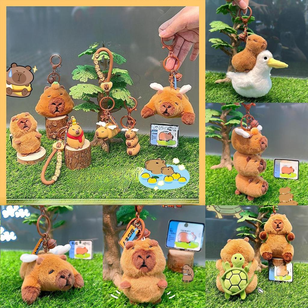 Jinnew Capybara Water Otter Pelican Plush Toy Soft Charm For Kids Gift And Bag Accessory
