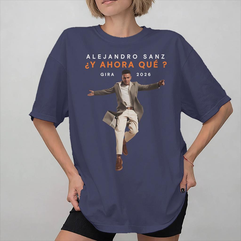 Unisex Women Printed Alejandro Sanz 2026 Concert Tee T Shirt 100 Cotton Tshirts Clothing
