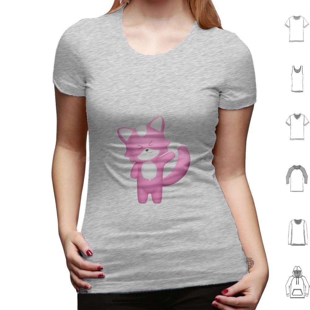 Hi  My Name Is Patricio T Shirt Cotton Men Women DIY Print Fox Animal Cute Funny Animals Pink Aesthetic Cat Kitten Kawaii