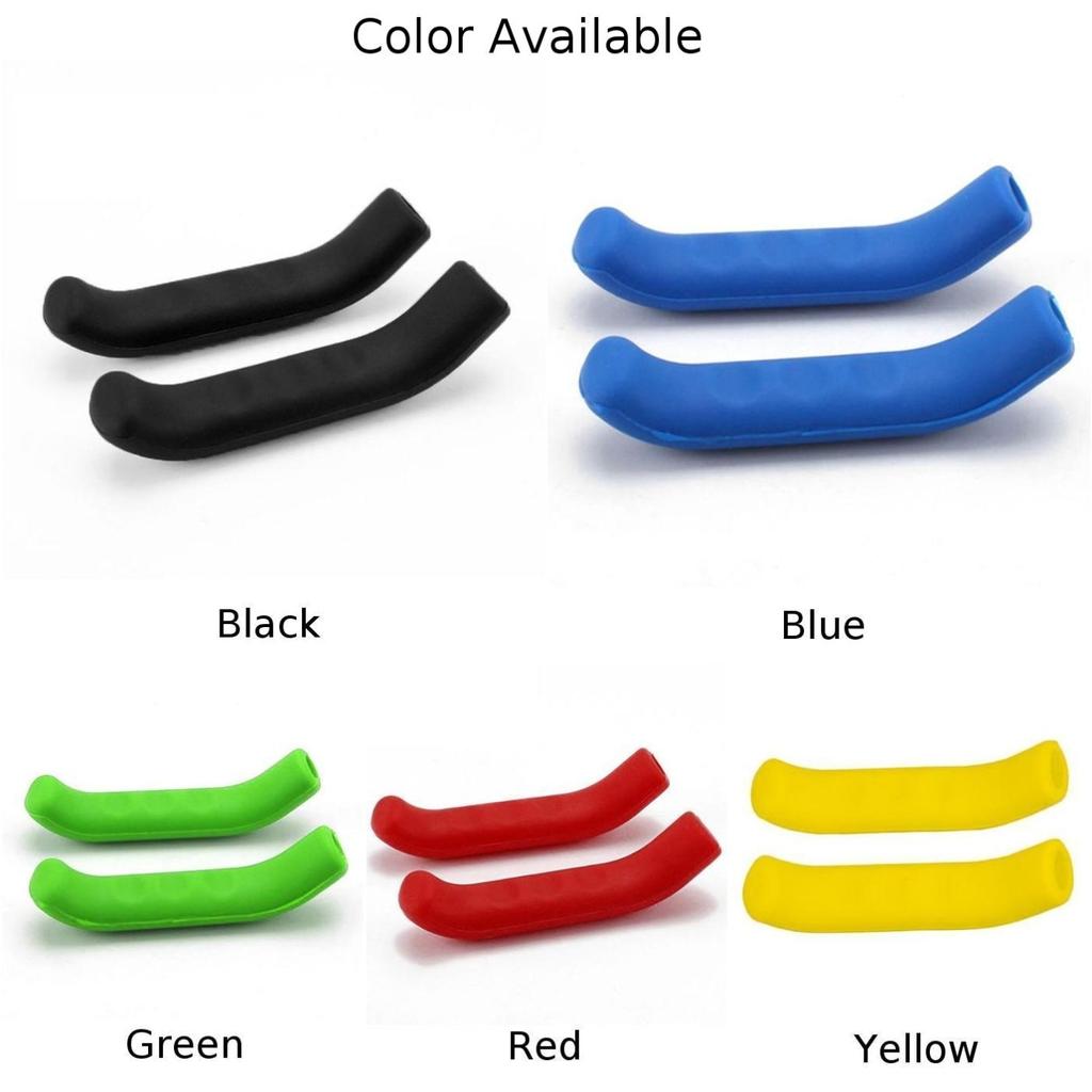 Silicone Anti-slip Bicycle Brake Lever Cover Handle Sleeve Grip Protector 1 Pair