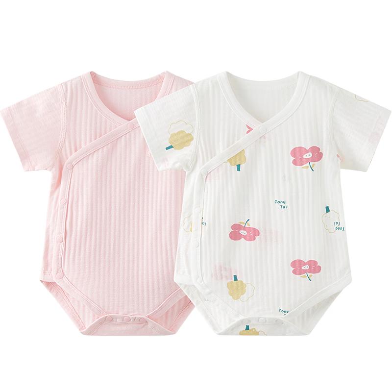 TONGTAI Baby Short Sleeve Cotton Romper 80cm