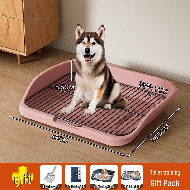 

Automatic Pet Dog Toilet with Anti-Step Tray for Easy Cleaning - Medium to Large Sizes Basic Set (Shovel Included)