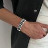Luxury Style Geometric Acrylic Crystal Elastic Bracelet Women Ring