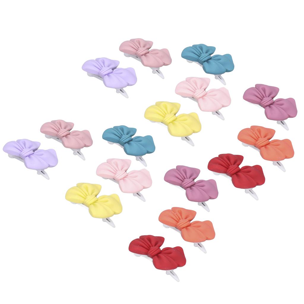 16pcs Pet Hair Bow Cute Pet Hair Bowknot Grooming Accessories with Plastic Clip for Dogs Cats