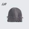 Soft Polyester Skull Cap Winter Knit Hat for Men Women Chunky Snow Cap Lightweight Warm Thermal Knitted Hats Unisex Slouchy Caps Outdoor Commuting