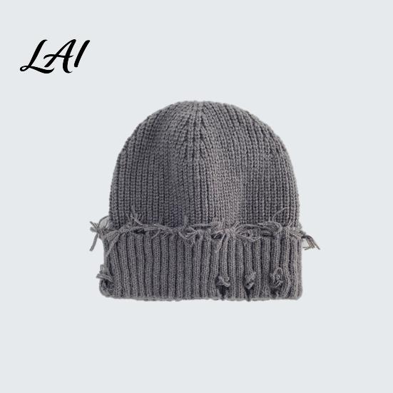 Soft Polyester Skull Cap Winter Knit Hat for Men Women Chunky Snow Cap Lightweight Warm Thermal Knitted Hats Unisex Slouchy Caps Outdoor Commuting