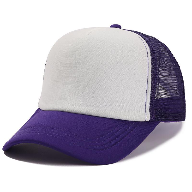 Hat Men's Spring Summer Korean Edition Trendy Men's Light Board Mesh Hat Fashion Baseball Hat Versatile Cap Truck Hat Solid Color Women
