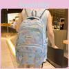Colorful Spotted Cute Whale Print Large Capacity Student Backpack Teens For