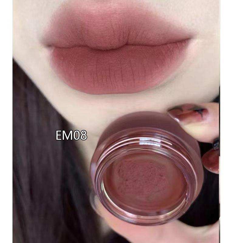 INTO YOU Dual-Use Matte Lip Mud: Lipstick & Cheek Tint - Popular Whitening Formula for Students