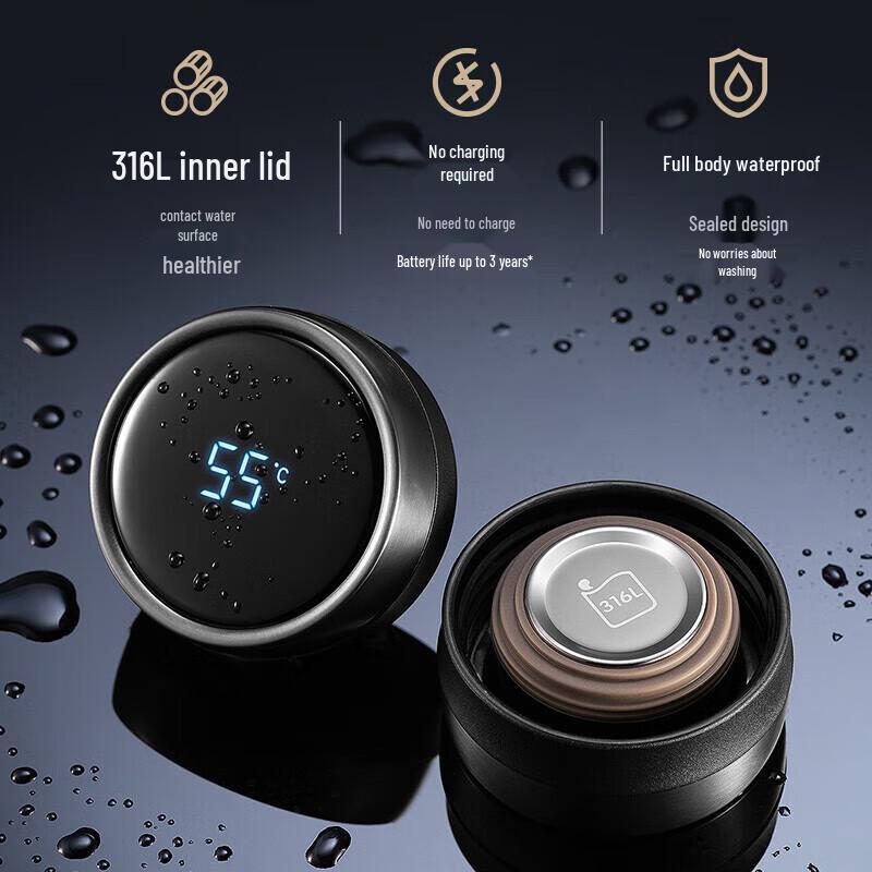 Supor Smart Insulated Stainless Steel Water Bottle