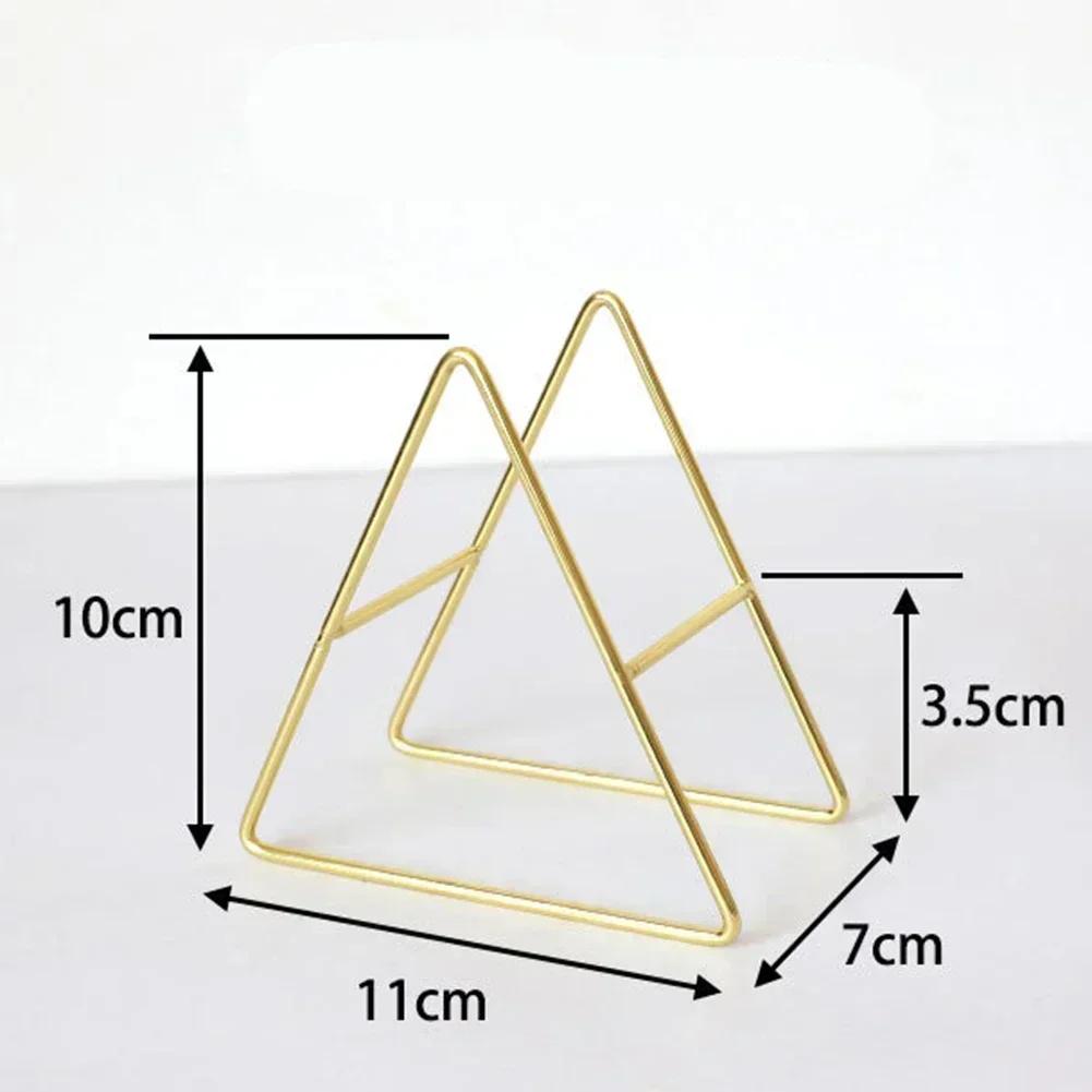 High Quality Versatile Function Brand New Coaster Holder Triangle Coasters Waterproof Coaster Holder Gold Iron