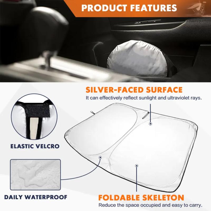 Car Window Sunshade Cover Sun Shade Windshield Visor Protector Windscreen Folding Auto UV Protection Curtain Car Accessories