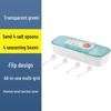 4-Compartment Plastic Seasoning Box with Spoon