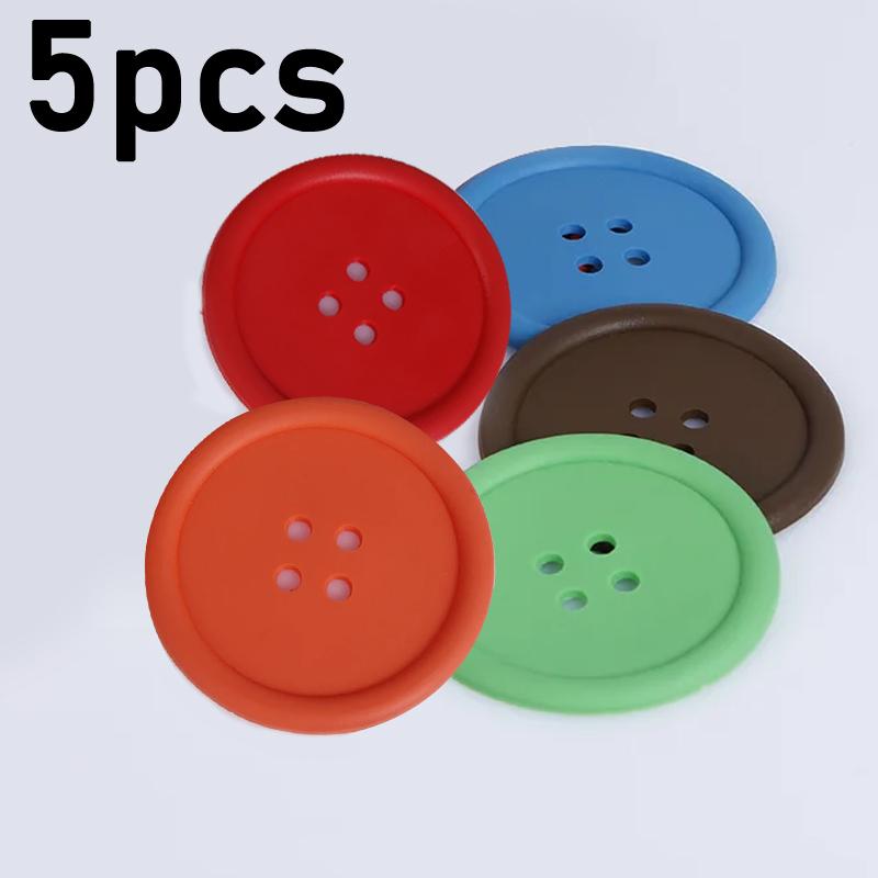 

5 10PCSMike Coffee silicone table mat Slip Insulation Pad Drink Holder Cup Coaster set individual placemat stand hot coasters Diameter 9 cm