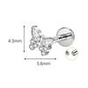 Fashion Gold Plated Titanium Alloy Geometric Trendy Unisex Body Piercing Earrings for Women's Lip Nails Tongue