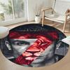 Ronaldo's Round Floor Rug Suitable for Bedrooms Hallway Kitchen Game Room Antislip Round Carpet Office home decor