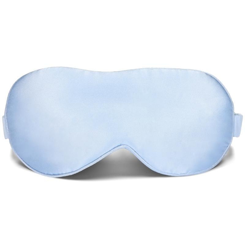Silk eye mask comfortable for sleeping - blue