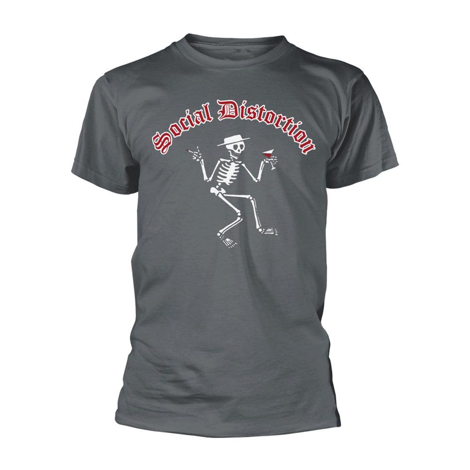 SOCIAL DISTORTION skelly logo Band T-Shirt XL