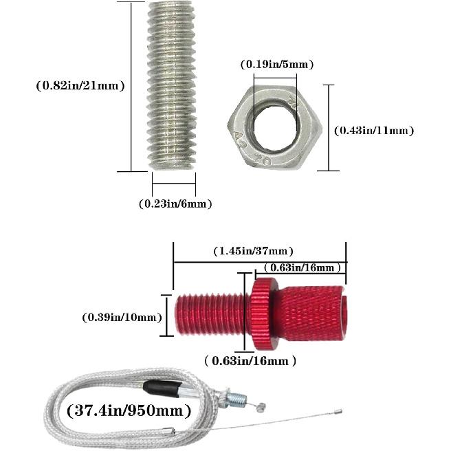 Motorcycle Throttle Grip 7/8" 22Mm CNC Aluminum Quick Twister With Throttle Cable For KLX CR CRF EXC XR CRF50 CRF230 50 110 125 230 250 Dirt Pit Bike