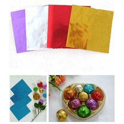 100Pcs Multi Color Aluminum Foil Candy Paper Chocolate Sweets Package Wrappers