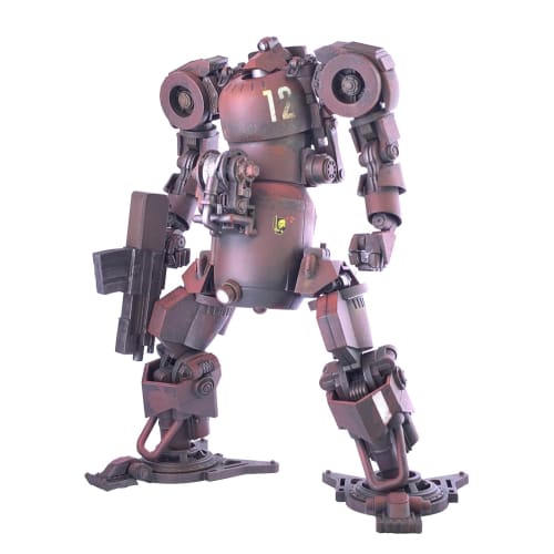 Cavico Kamp Riesen Mars Humanoid Heavy Machine Series Type III Humanoid Heavy Machine, Late Production Type/Oxide Red, 1/35 Scale, Approximately 14cm