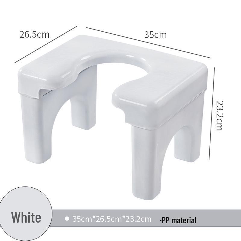 Modern Minimalist Anti-slip Thickened Plastic Commode Stool for Adults