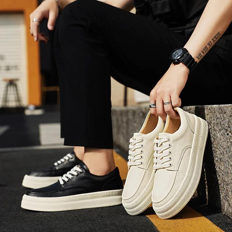 Fashion Men's Dress Shoes Fashion Comfy Outdoor Lightweight Walking Shoes  High Quality Breathable All-match Men's Casual  Driving Shoes