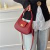 New Fashionable High-texture Portable Crescent Bag Popular Versatile Temperament Daily Practical Shoulder Bag Messenger Bag