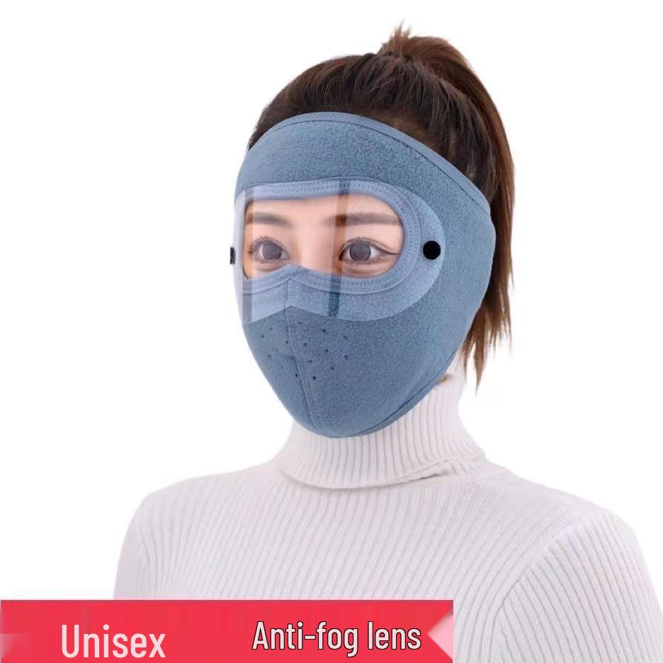 Radfahren Winter Gesichtsmaske mit Fleecefutter und Ohrenklappen, Atmungsaktiv und Warm für Kaltes Wetter