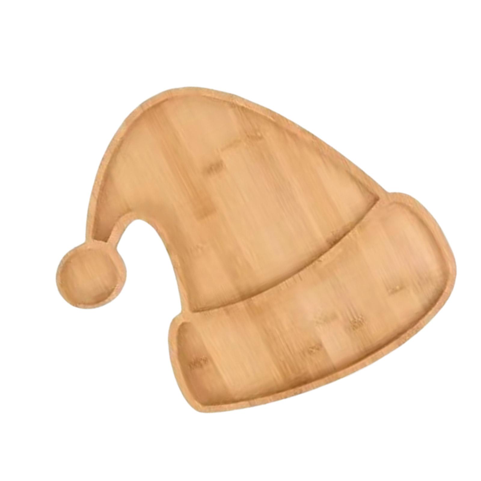 

Деревянная тарелка для конфет, поднос для десертов, рождественская елка/рога оленя/шапка Санты, сервировочная тарелка для праздничного стола C