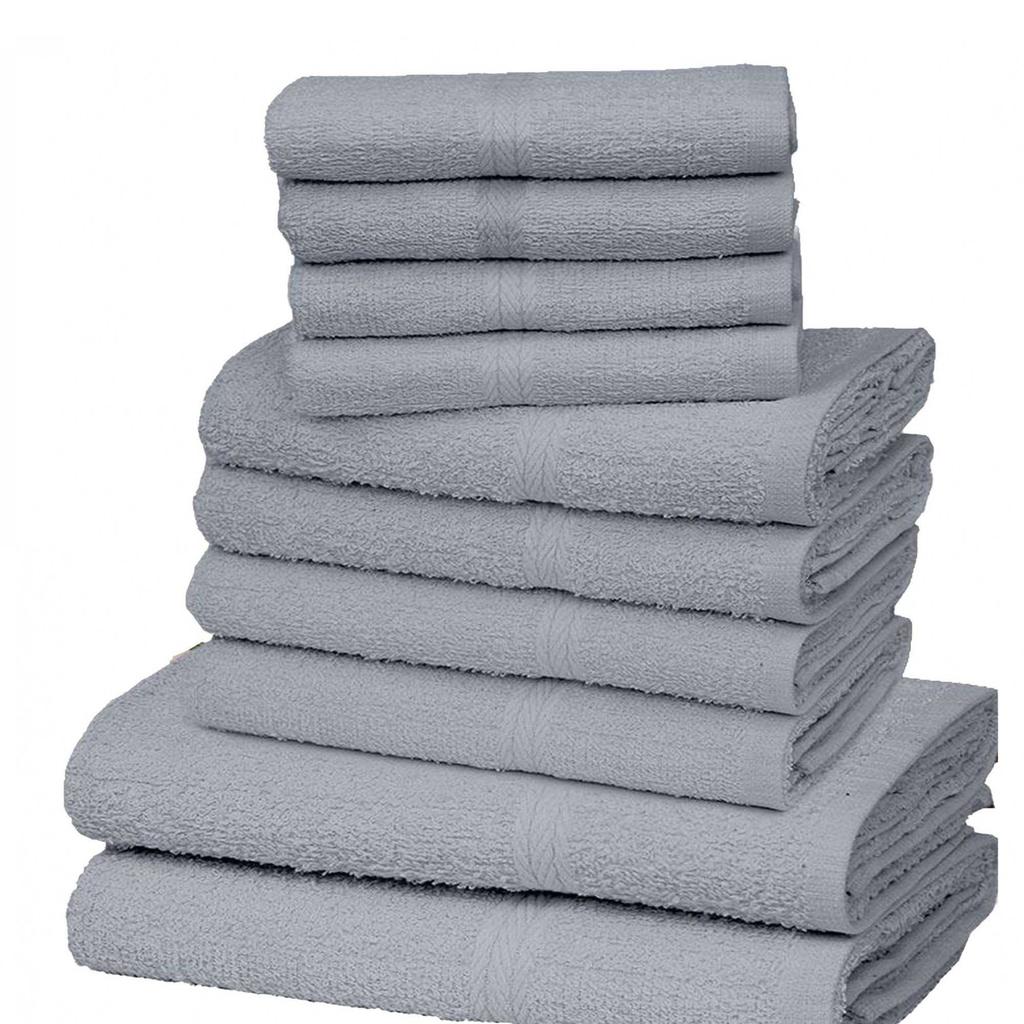 K Collection Egyptian Cotton Towel Set (Pack of 10)