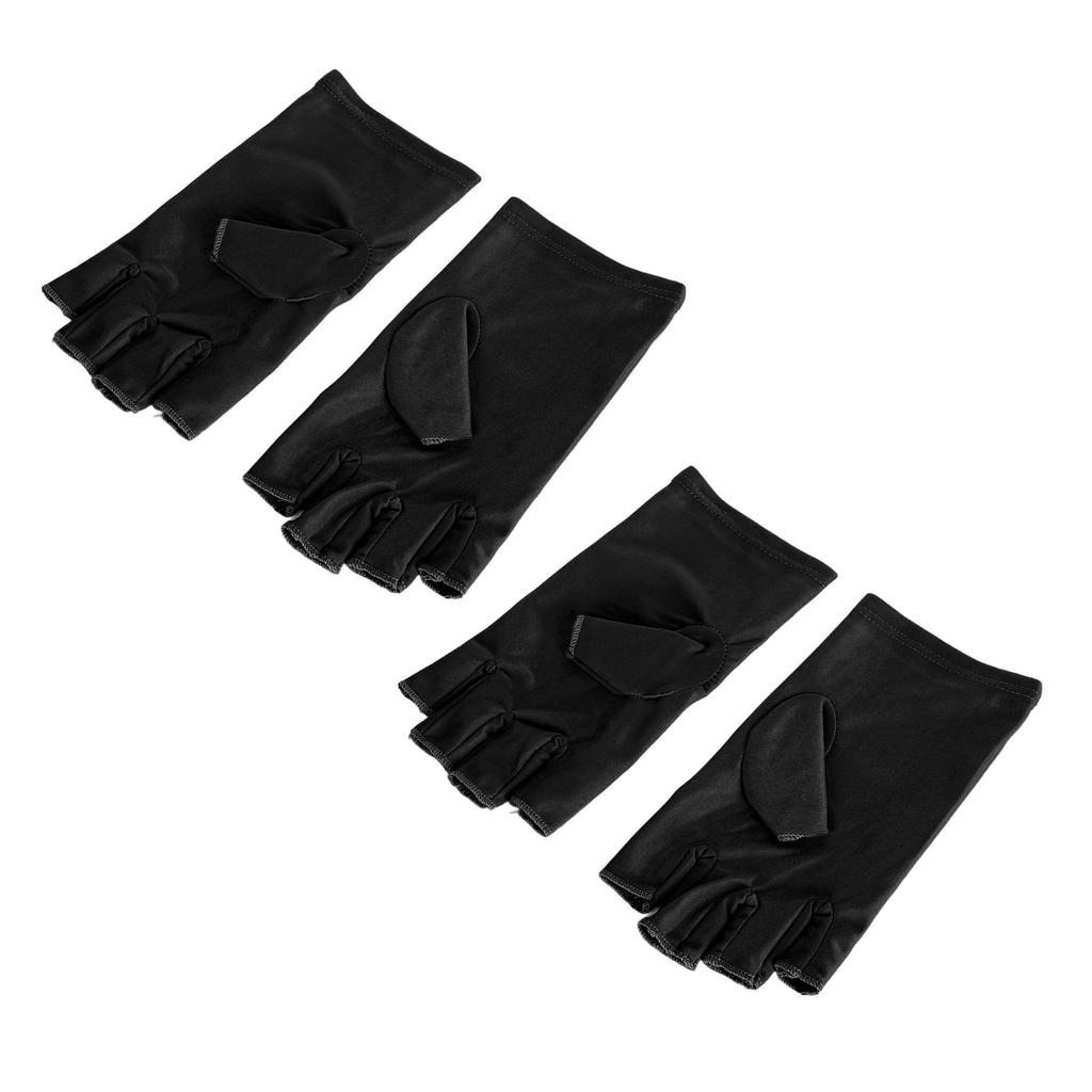 UV Gloves Prevent Skin Aging Fingerless Breathable Manicure Protection Gloves for Nail Curling